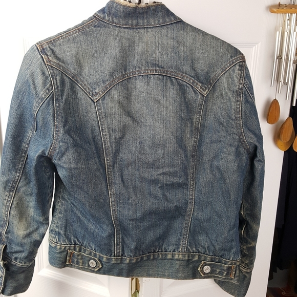 SO COOL Vintage  Gap XS jean jacket snap button - Picture 2 of 8
